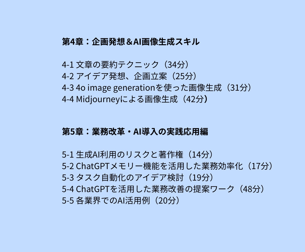 助成金対象リスキリング事業　AI動画教材販売します 助成金対象。研修、再販も可能な1０時間の動画セット イメージ5