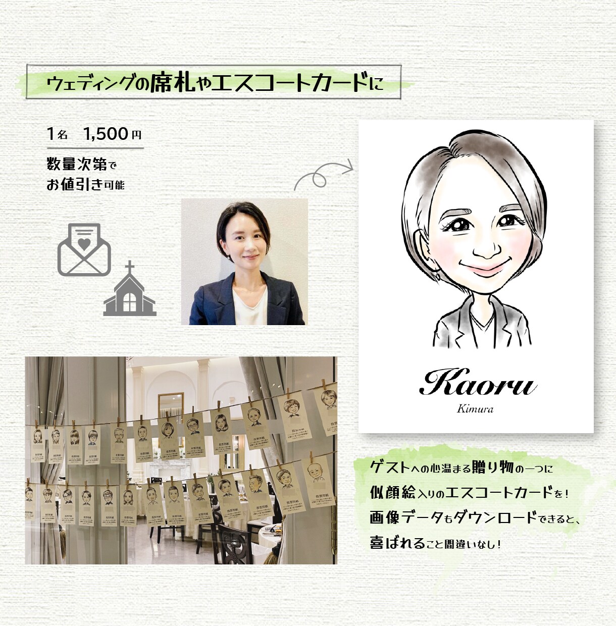 特徴を捉えたふんわりデジタル似顔絵を素早く描きます 商用利用OK！短納期＆修正無制限◎プロ似顔絵師が対応 イメージ5
