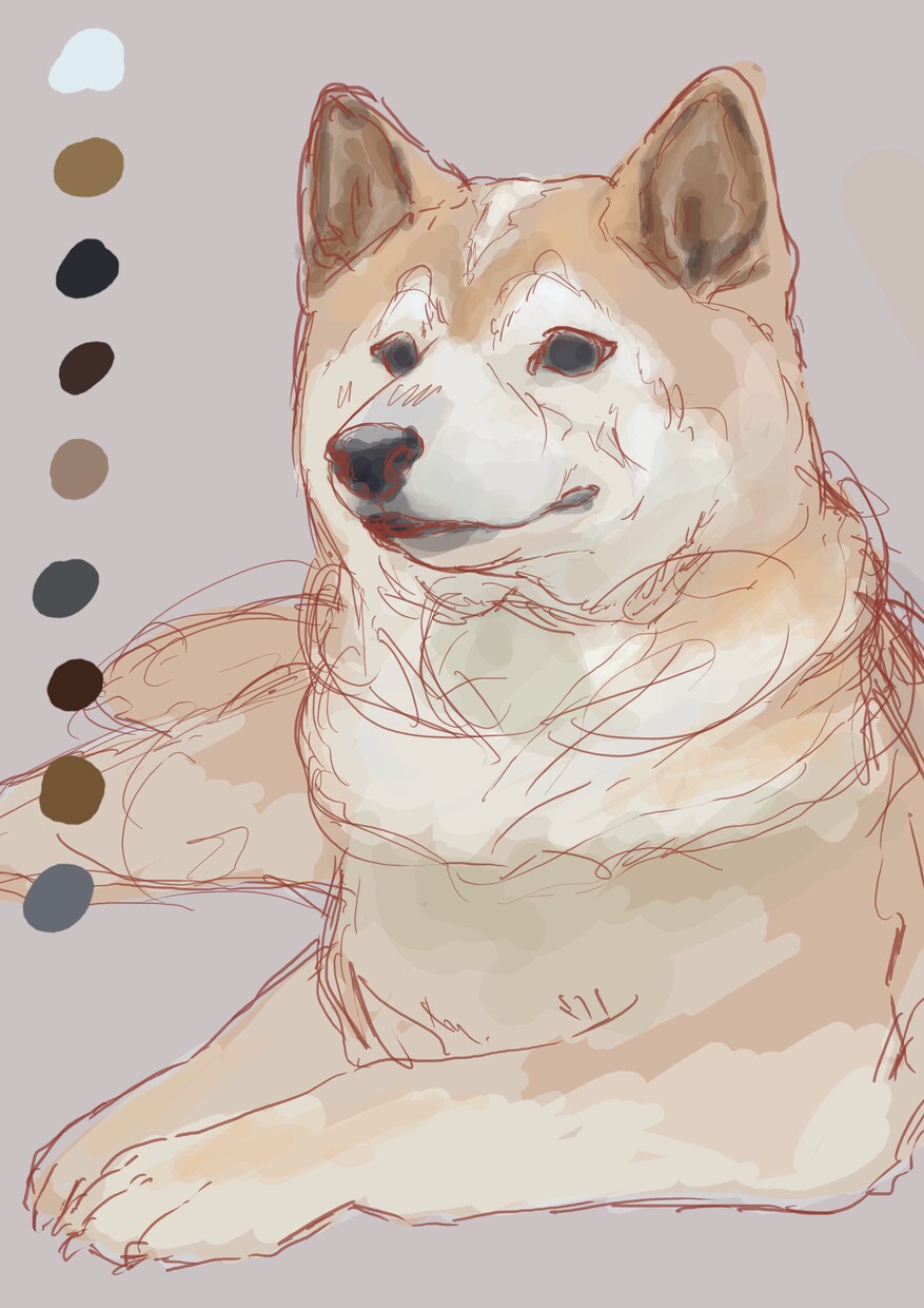 ペットの似顔絵制作します 大切なご家族との思い出、心を込めて丁寧に制作いたします。 イメージ5
