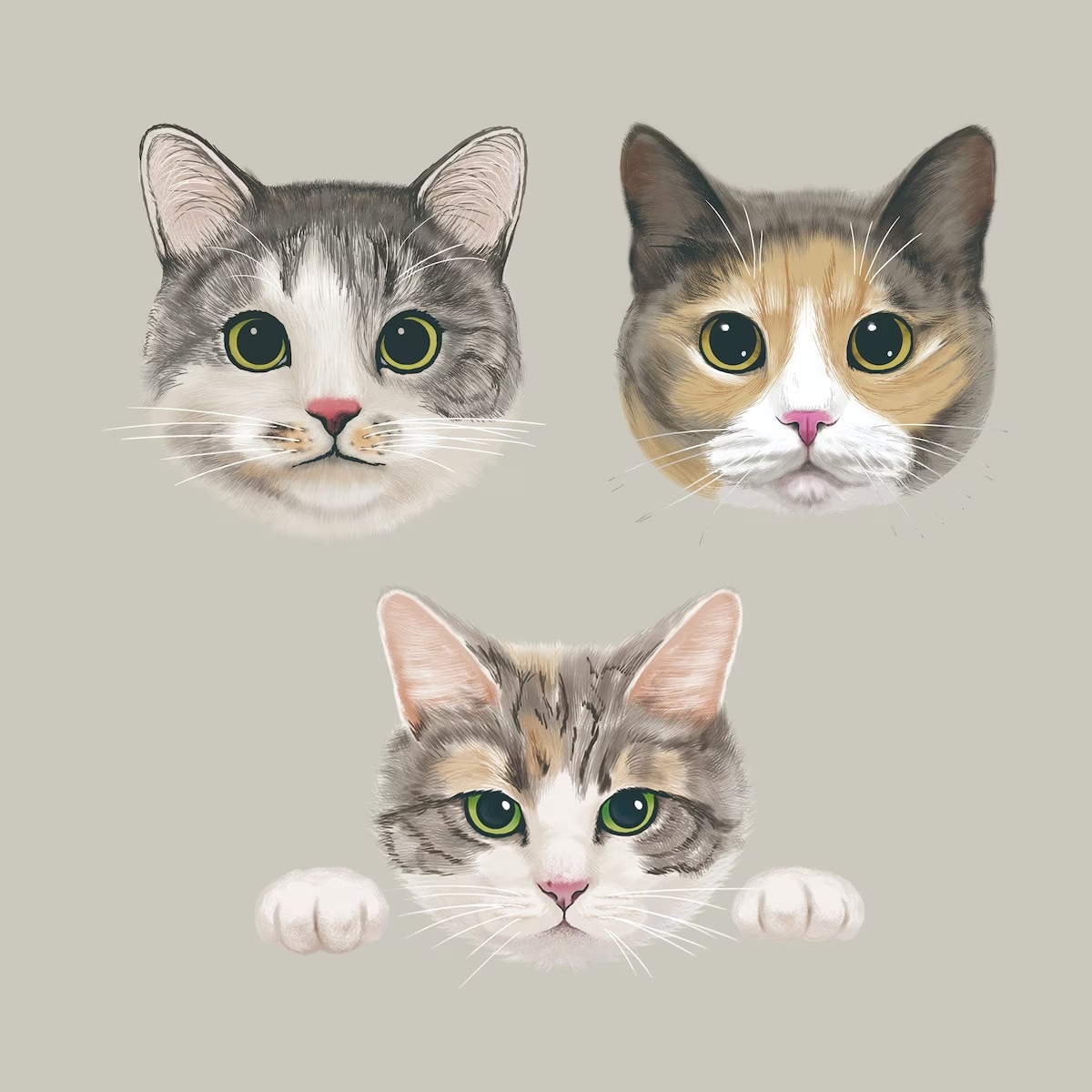 猫と犬の似顔絵を可愛くリアルに描きます ●写真をもとに、しっかりタッチで似せて描きます。 イメージ6