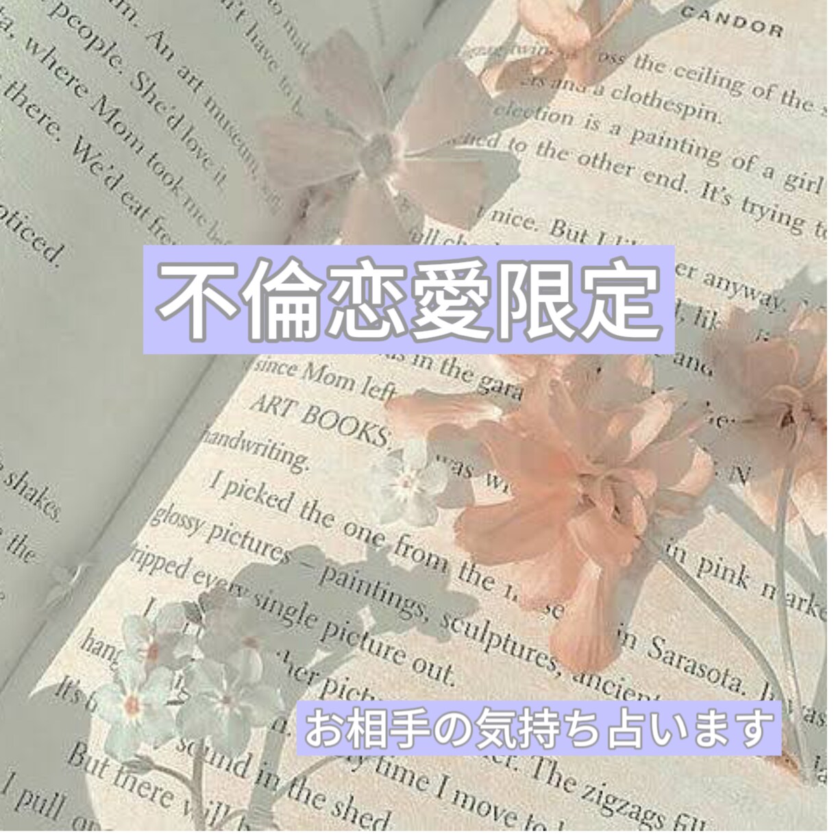 不倫関係占います 誰にも言えない悩み、お聞かせください イメージ1