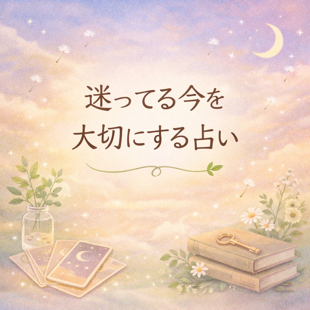 答えを出せない時間に寄り添う占いをします カードと高次元からのメッセージを元にやさしくリーディング イメージ1