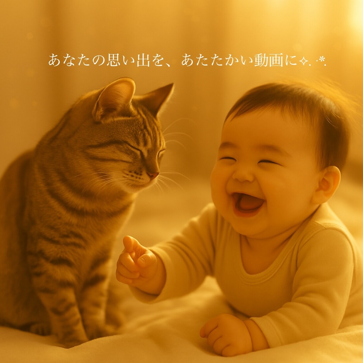 思い出写真から、心あたたまる動画を作成します 何度も見返したくなる想い出ムービーを⟡.·*. イメージ1