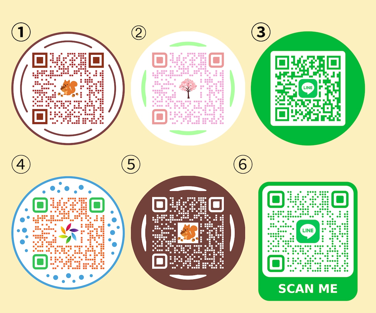 好きなカラーでQRコードを作成します SNSアイコン、ロゴ入り可能！素早く対応いたします！ イメージ2