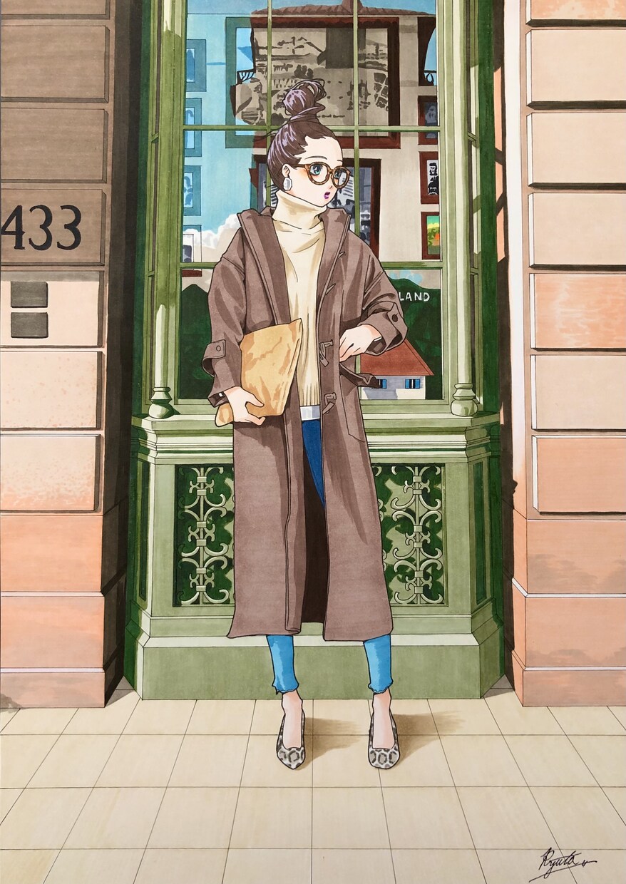 A4イラスト原画販売します 今まで描いてきたイラスト原画を額装して販売します。 イメージ10