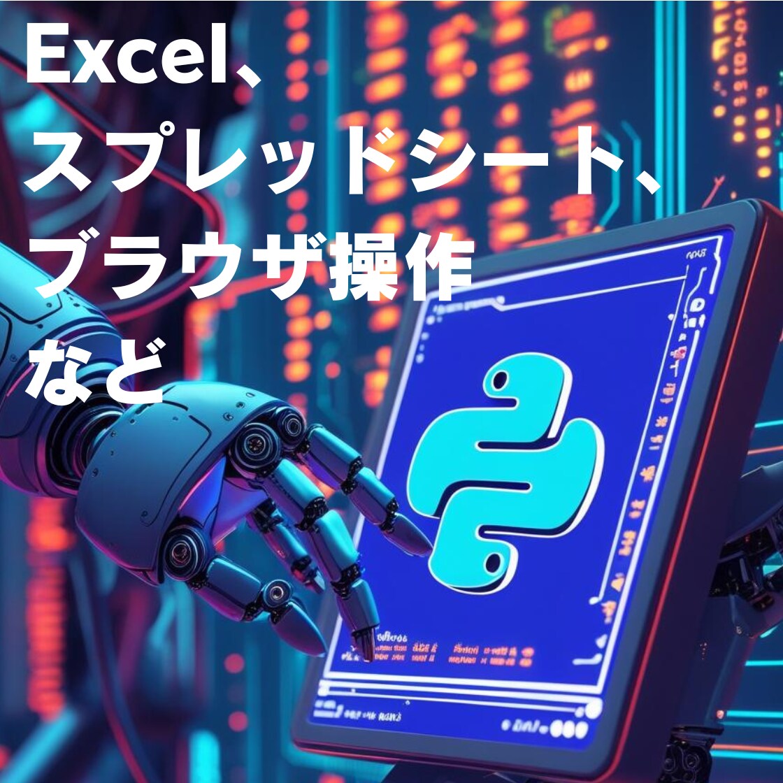 Pythonで日常業務を自動化します Web操作・スプレッドシート操作・API連携も対応可 イメージ1