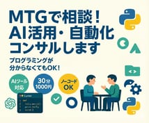 MTGでAI導入の悩み解決します 話すだけでOK！AI導入を完全ナビゲートします！ イメージ1