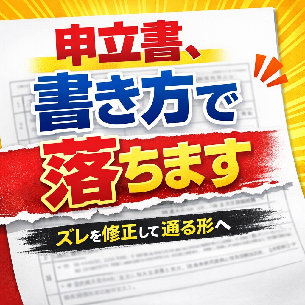 障害年金【申立書を通る書き方に修正】します その申立書、内容ではなく“書き方”で損しているかもしれません イメージ1