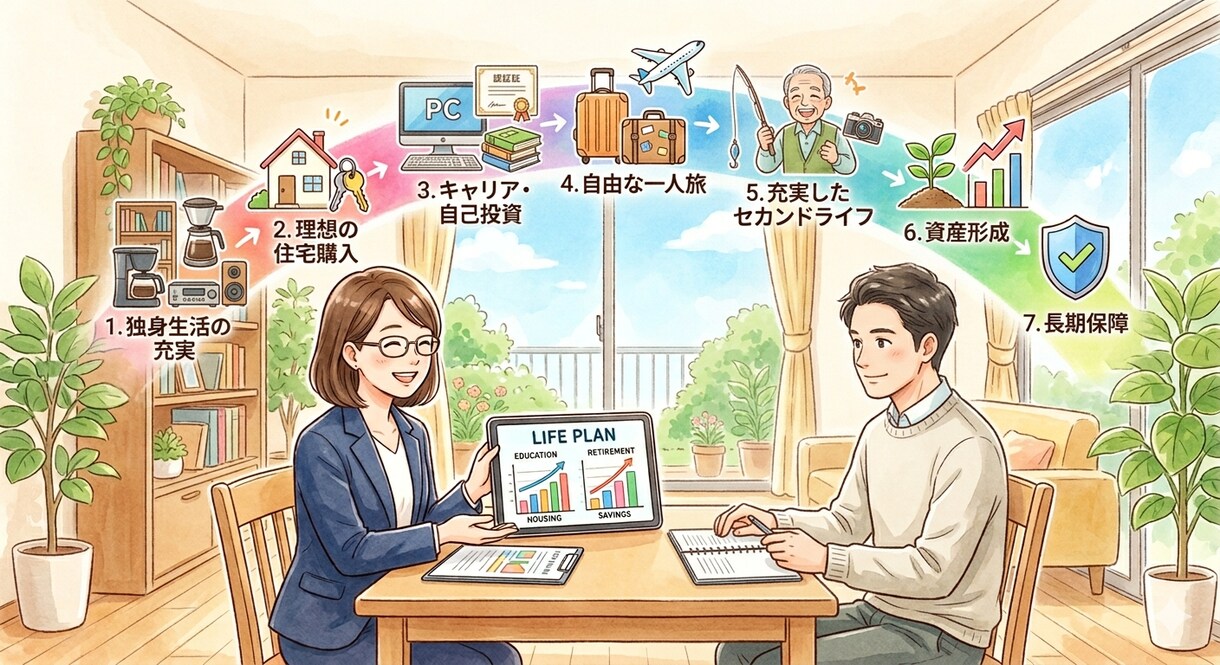 対面なし匿名OK！家計の不安をスマートに解決します Excelで簡単！あなただけのライフプラン作ります。★診断付 イメージ1