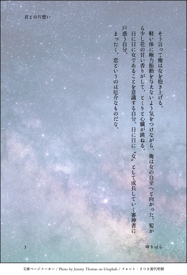小説書きます 主に刀剣乱舞や第五人格、Fateシリーズ。貴方の理想通りに！ イメージ3
