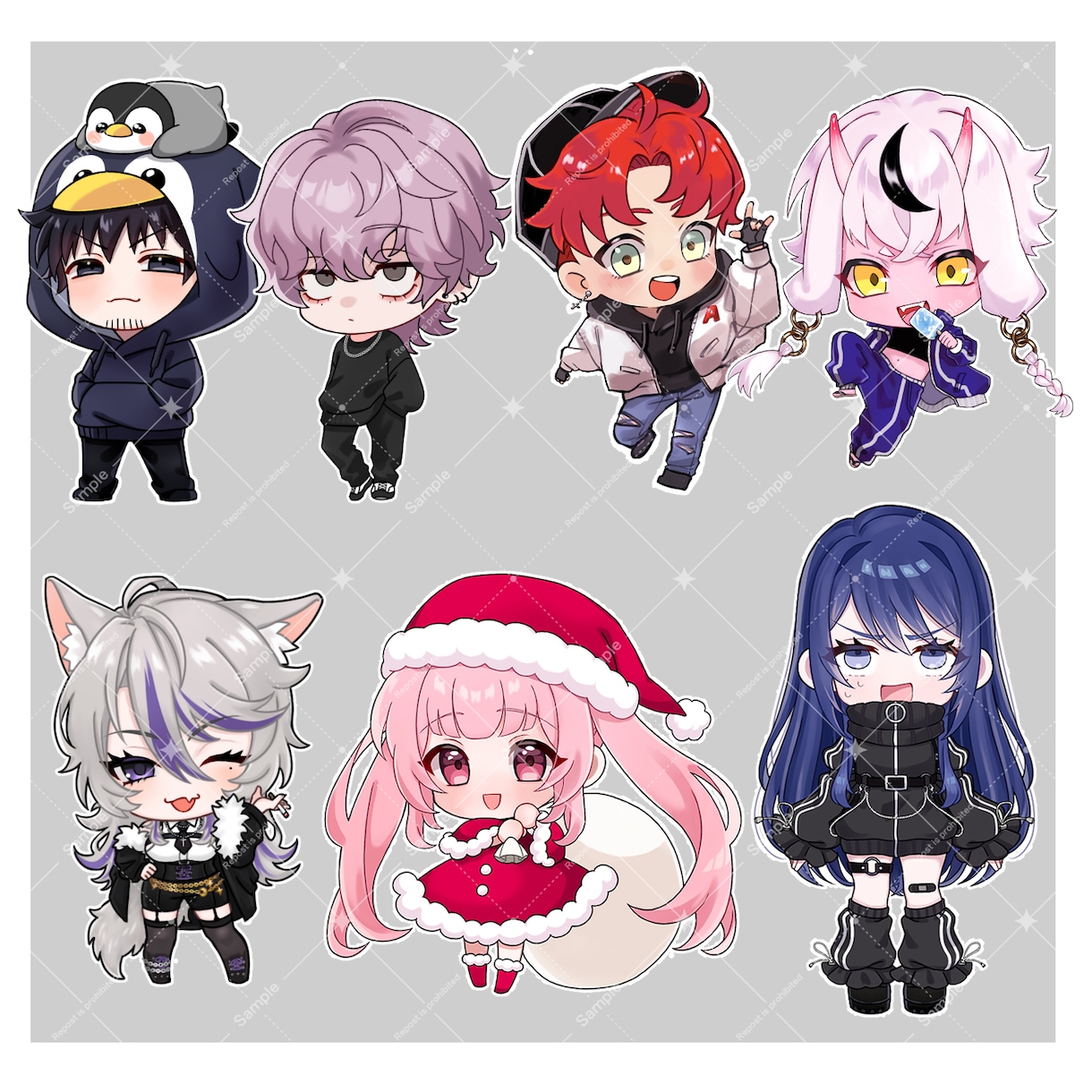 かわいいデフォルメミニキャラ描きます あなたのオリジナルキャラクターを可愛くデフォルメイラストに！ イメージ4