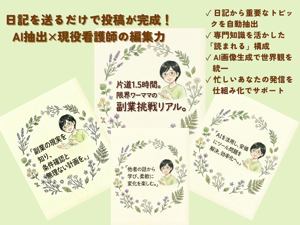 看護師経験11年が医療系インスタ画像作ります 医療・健康系に特化｜正確で見やすい画像をCanvaで制作 イメージ3