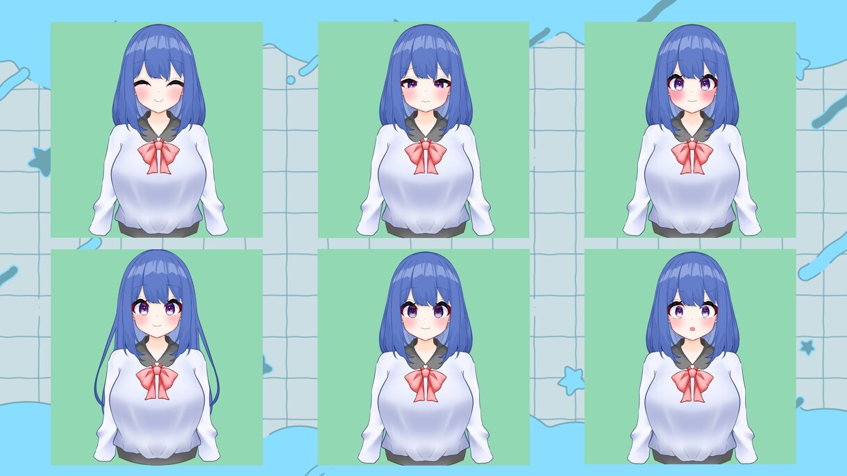 Vtuber活動したい方のためにモデリングをします 髪の毛とアクセサリーの揺れが得意です！素敵に仕上げます！ イメージ2