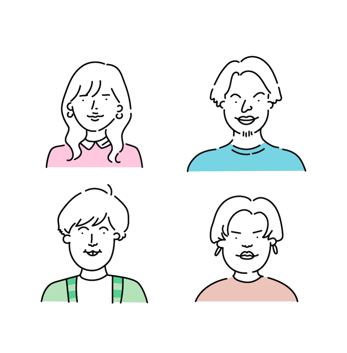 シンプルでゆるめの似顔絵お描きします TwitterやLINEのアイコン、各種プロフィールに イメージ1