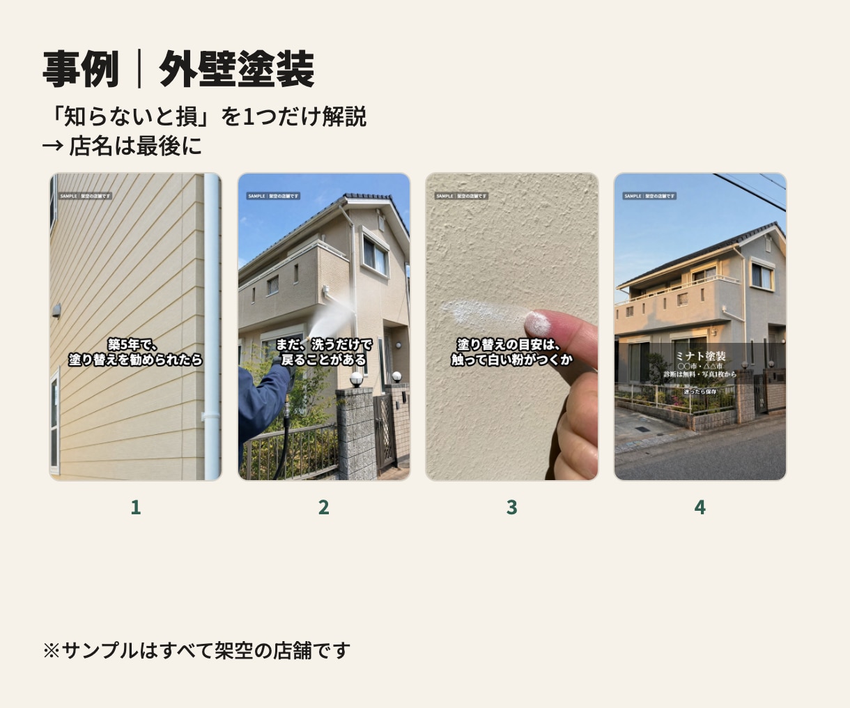 お店の紹介ショート動画を写真から作ります 写真5枚から縦型15〜20秒。インスタとGoogleマップに イメージ3