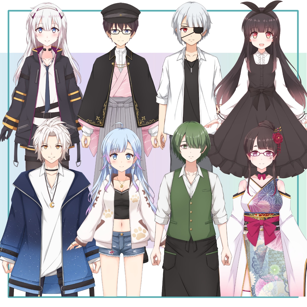 立ち絵＆Live2Dモデリングのセット制作★します Vtuber Live2D アバターの制作サービスです！ イメージ6