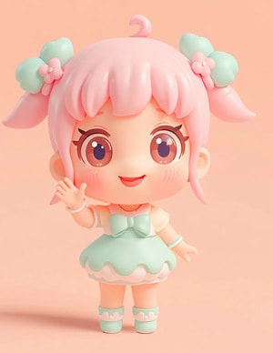 写真からフィギュア制作します 高さ12センチくらいが愛犬や家族など大切なもをフィギュアに。 イメージ1