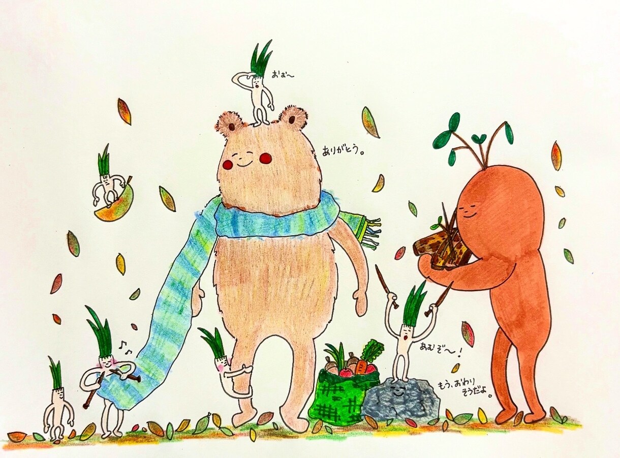 癒しの森の空気を添えるイラストを描きます 手描きのぬくもりで、あなたのブランドにやさしさを イメージ1