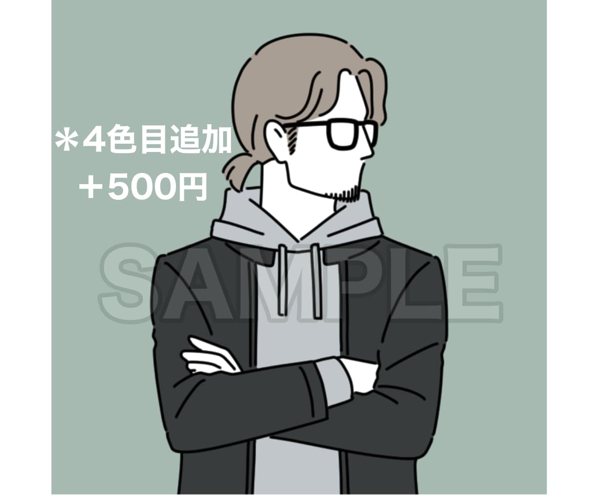 商用可☆シンプルな人物イラストお描きします 【ゆるい似顔絵可】SNS、ブログ、YouTubeなどに◎ イメージ8