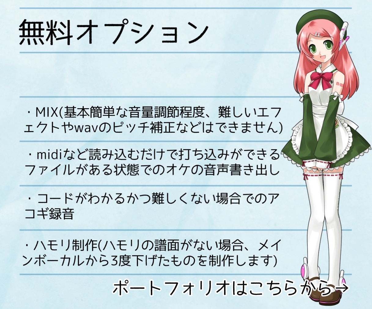 ボカロの歌入れします 楽譜から歌声を作ります オリジナル・カバーOK イメージ3