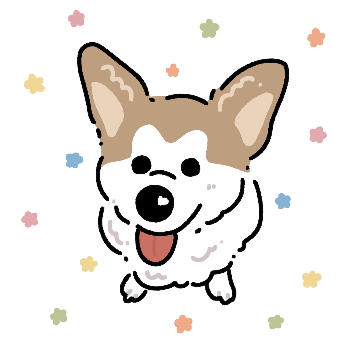 うちの子可愛く描いちゃいます アイコンや待ち受け、インテリアや年賀状にもおすすめです☺ イメージ2