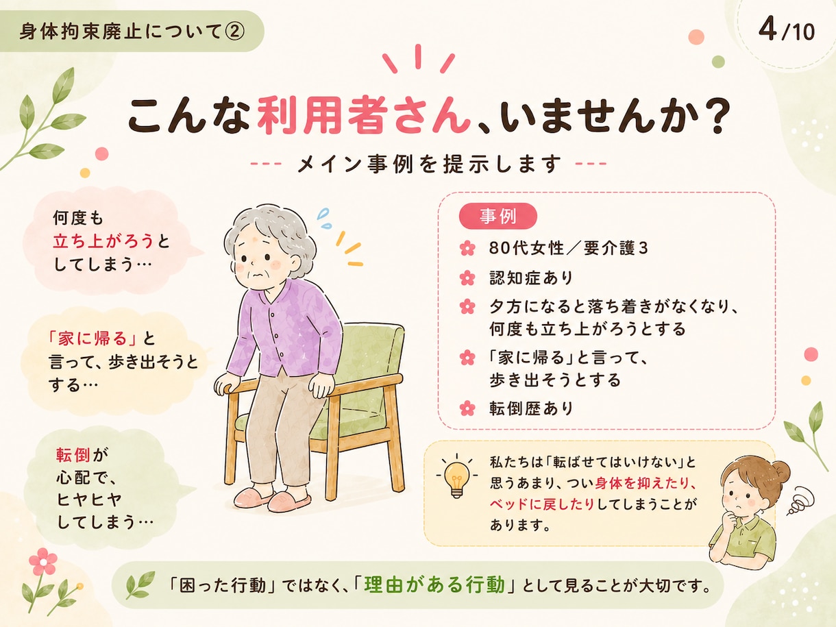 介護施設向けの研修資料を作成します 介護の現場を活かし伝わる資料に イメージ1