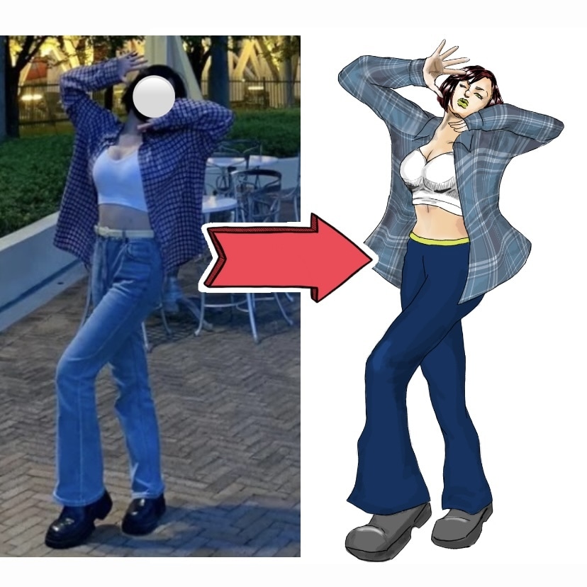 ジョジョ風イラスト描きます ｵﾗｵﾗｵﾗｵﾗｵﾗｵﾗｵﾗｵﾗ ｵﾗｧｧｧ イメージ2