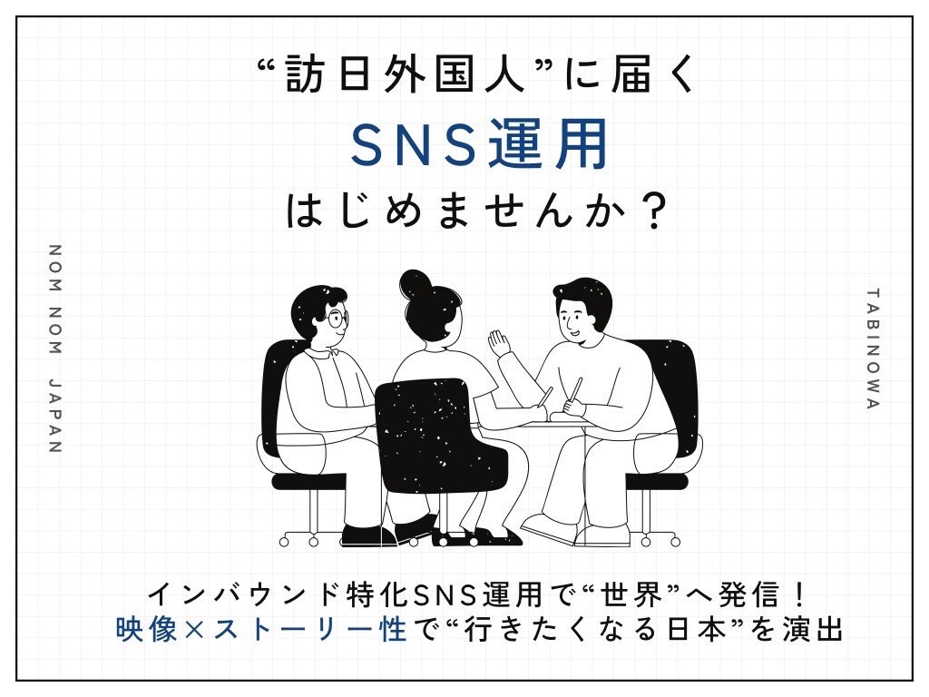 英語圏訪日観光客に届くインスタ運用代行いたします 海外から“行きたい”を生むSNS設計まるごとお任せください。 イメージ1