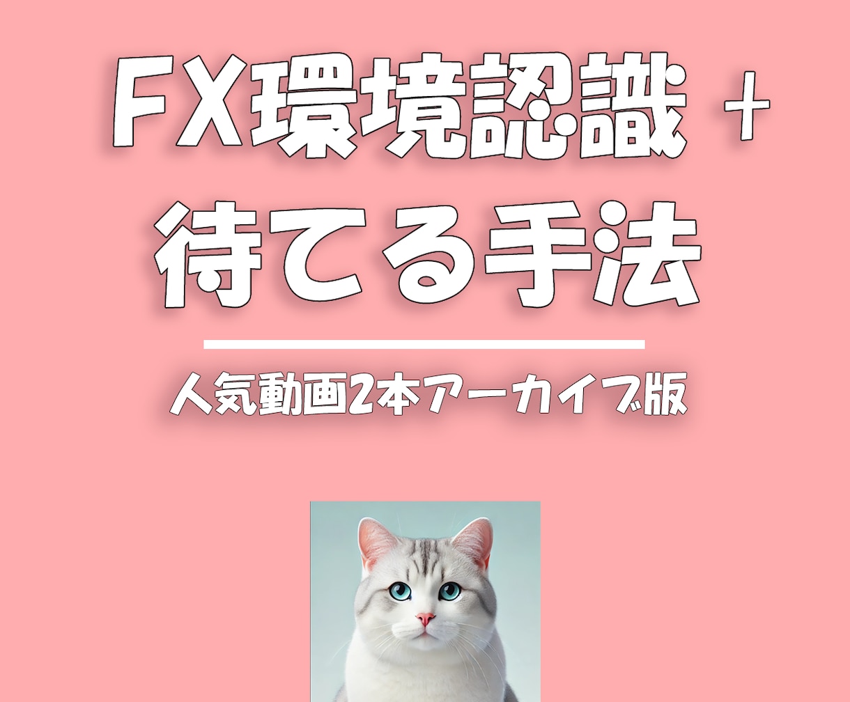 再販。FX環境認識と待てる手法を学べます 人気動画2本をセットにした低価格アーカイブ版 イメージ1