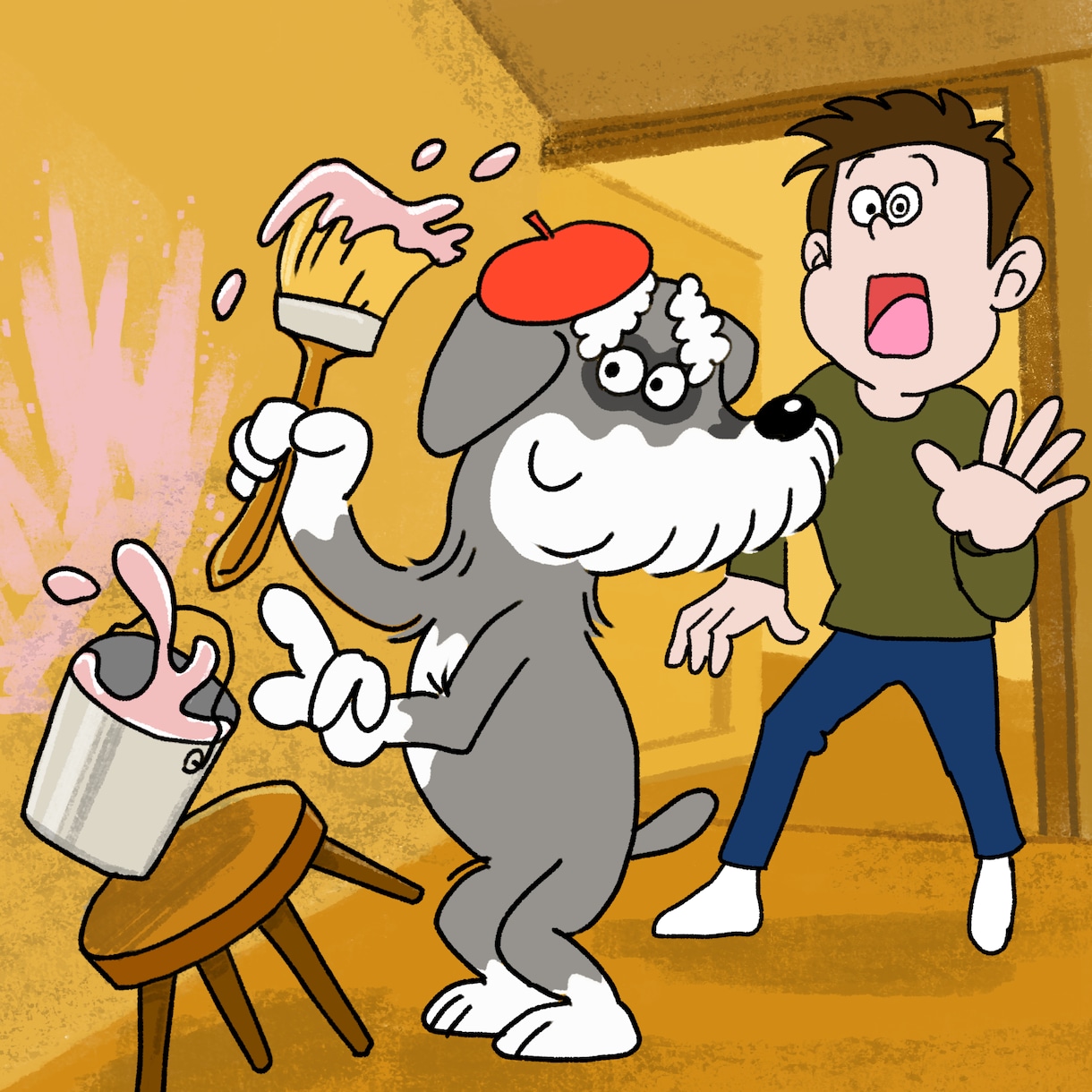 とぼけ顔が愛しい！デフォルメ犬イラストお描きします 見れば見るほどクセになる、あの子のとぼけ顔 イメージ5