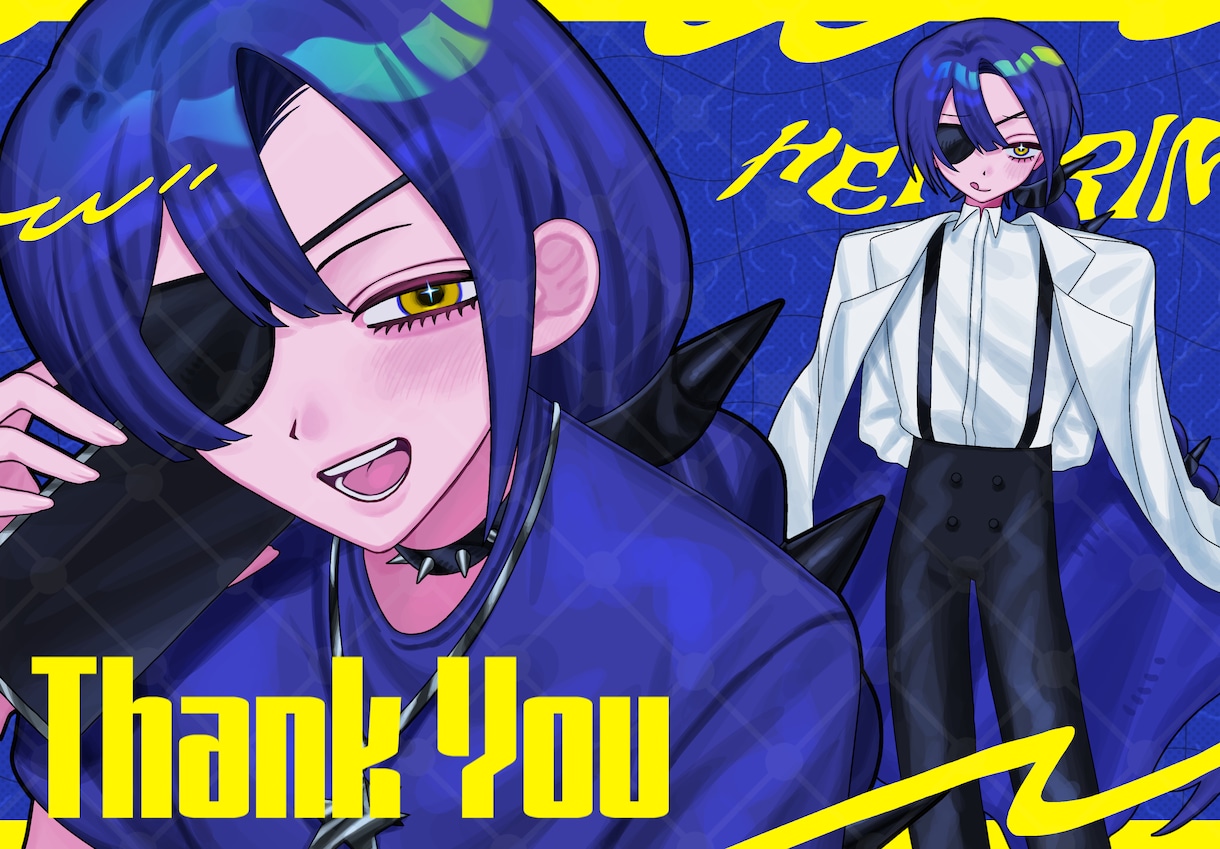 オシャレでポップダークな雰囲気のイラストを描きます 可愛さの中に存在するほのかな暗さを表現するのが得意です！ イメージ3