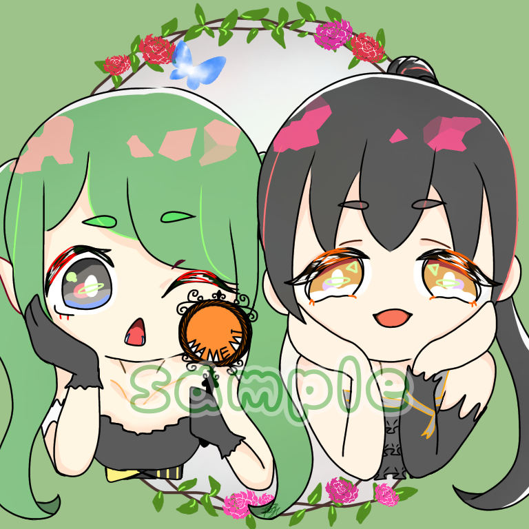 ポップでかわいいSNS用アイコン描きます あなただけのアイコンお作りします イメージ2