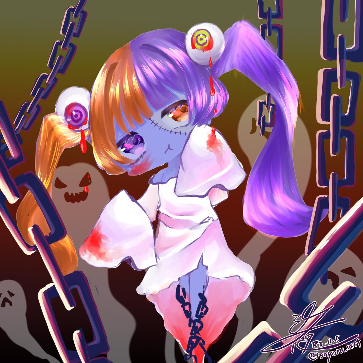 目を惹くSNSアイコン描きます 可愛くて綺麗なSDキャラや等身大キャラを求めている方へ イメージ3