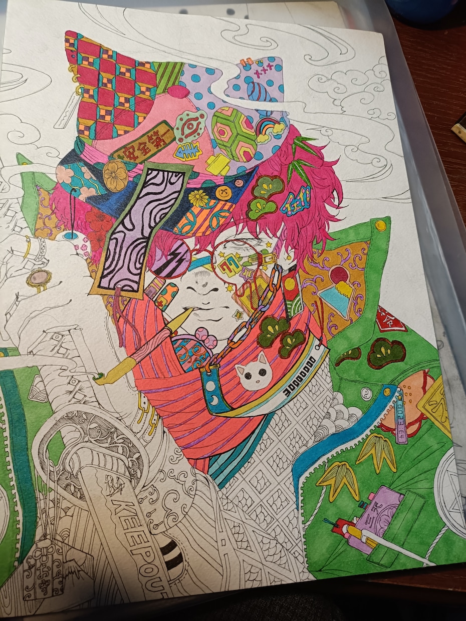 昔風のような個性的な絵を描きます アナログならではの絵をここに!観賞用の原画やデータなど! イメージ5