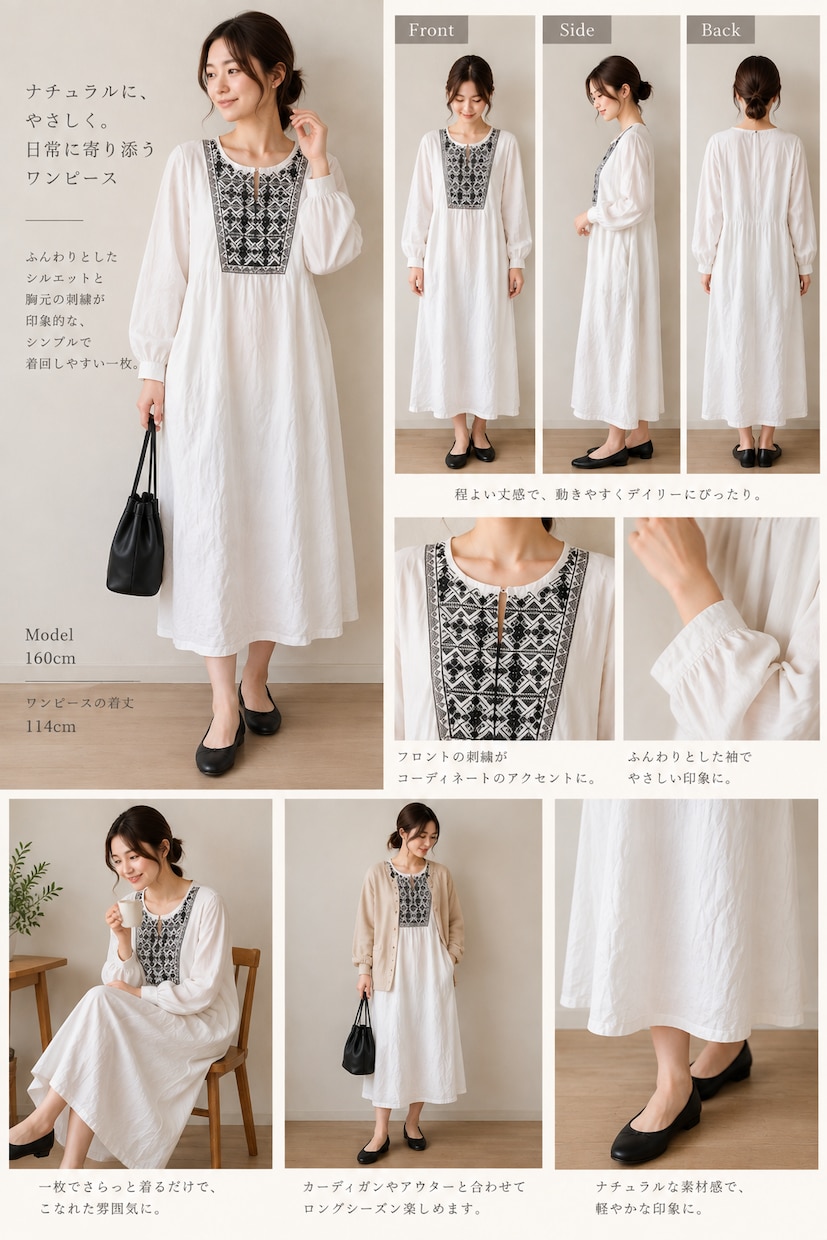 洋服の商品写真から着用イメージを作成します メルカリ・ラクマ・Yahoo!フリマ・SNS等に活用！ イメージ1