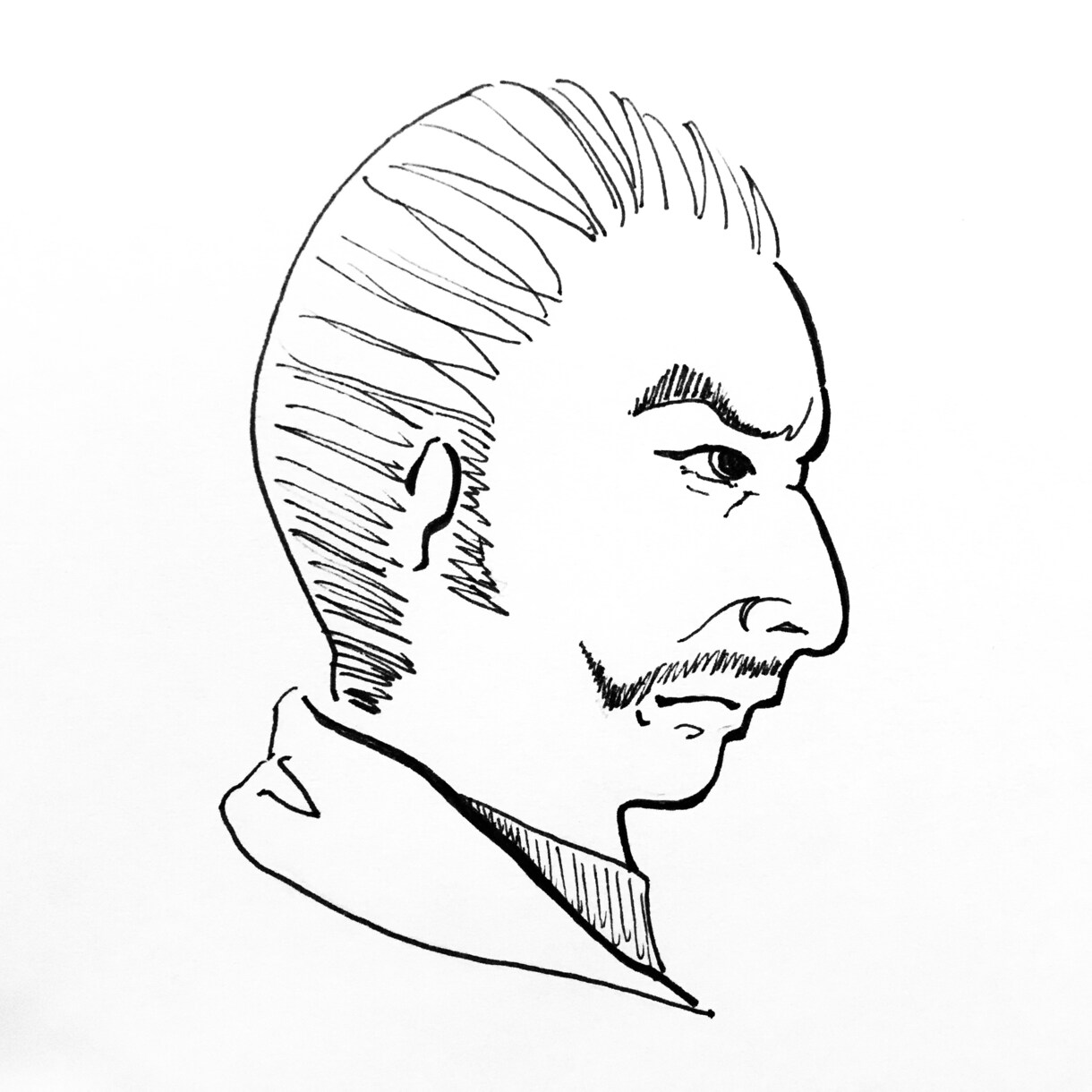 手描き横顔イラストとあいうえお作文かきます ユニークな手描きイラストをお探しの方へ！ イメージ3
