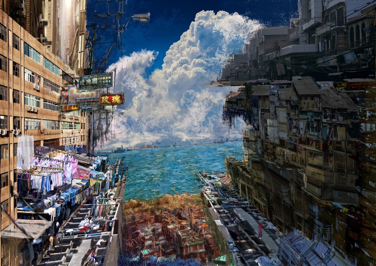 リアル風かつ迫力あるの非現実風景イラスト描きます SF、ファンタジー、排他的、スチームパンク風なイラスト作成 イメージ2