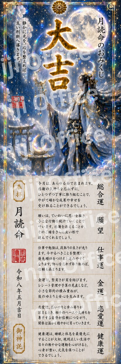 八百万神⭐︎おみくじに「気」を込めて開運します 何が当たるかな？護符代わりに使う金運上昇お守りも当たる イメージ5