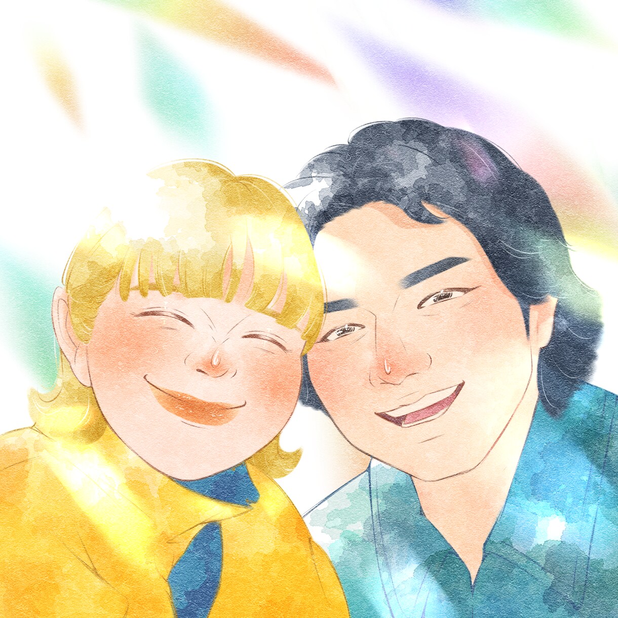 おしゃれな笑顔溢れる似顔絵を制作いたします お世話になった方やご両親へのサプライズプレゼントにも♪ イメージ4