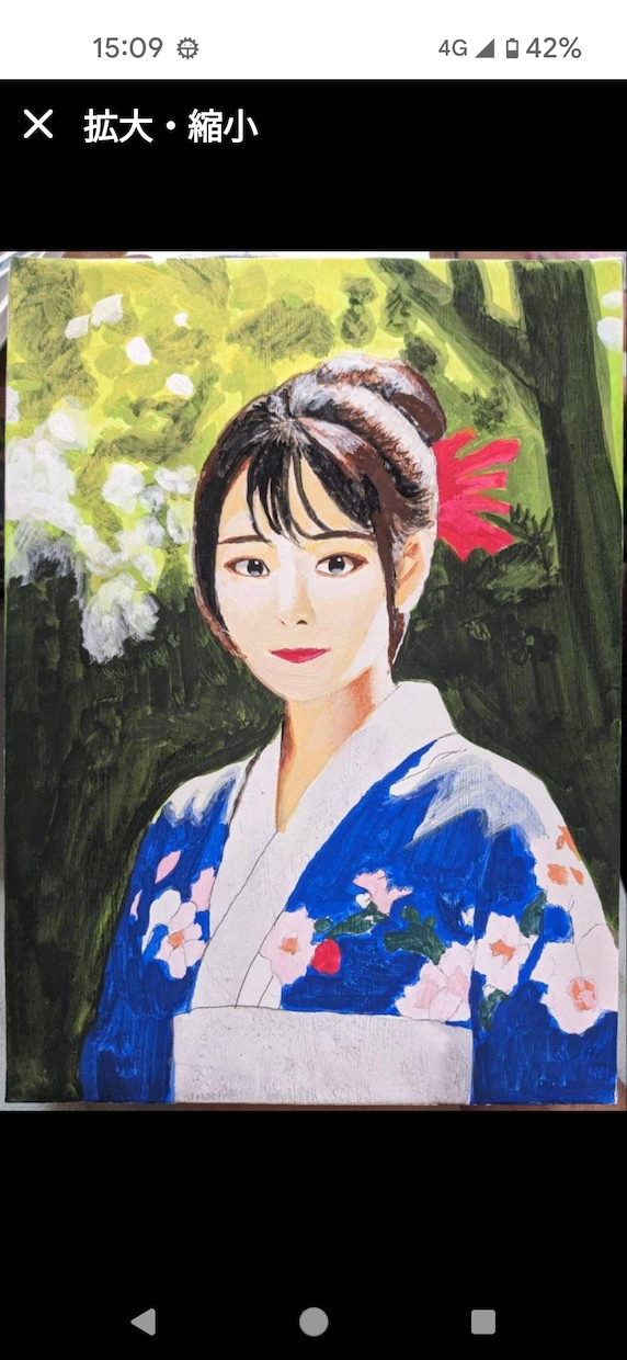 モニター募集　絵画のオーダーメイド承ります 花鳥風月、美人画、誕生花、ペットの肖像画、なんでも描きます！ イメージ4
