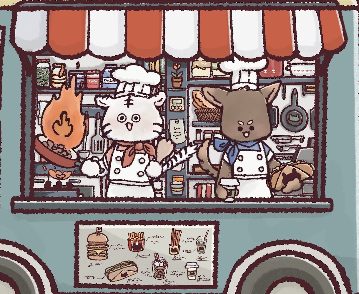 かわいい人物、動物のイラストお描きします SNS、プレゼント、ステッカーなど用途に合わせて作成◎ イメージ1