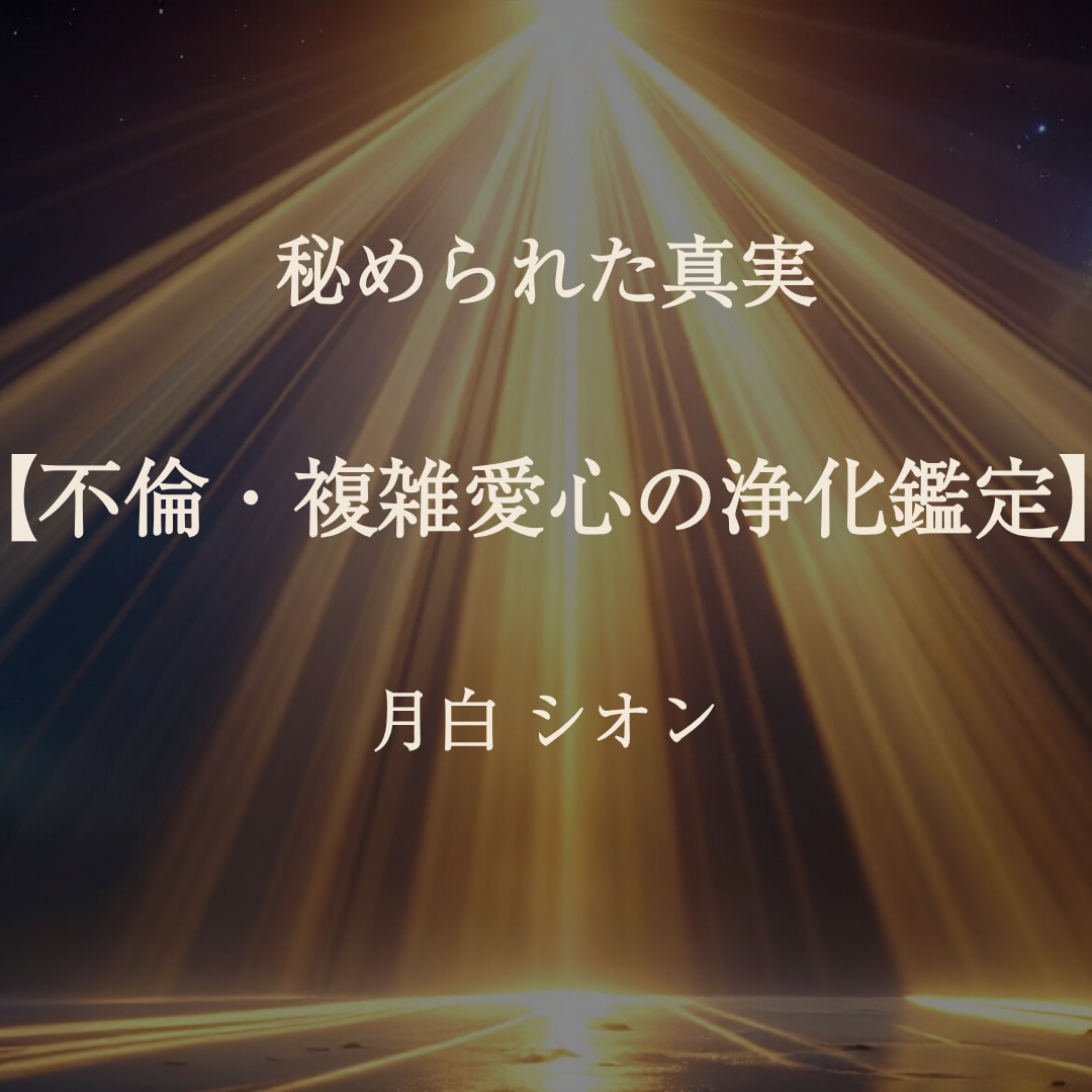 不倫・複雑愛・心の浄化｜お相手の本音を視ます 銀座25年の経験×西洋占星術で複雑な恋の真実を読み解きます イメージ1