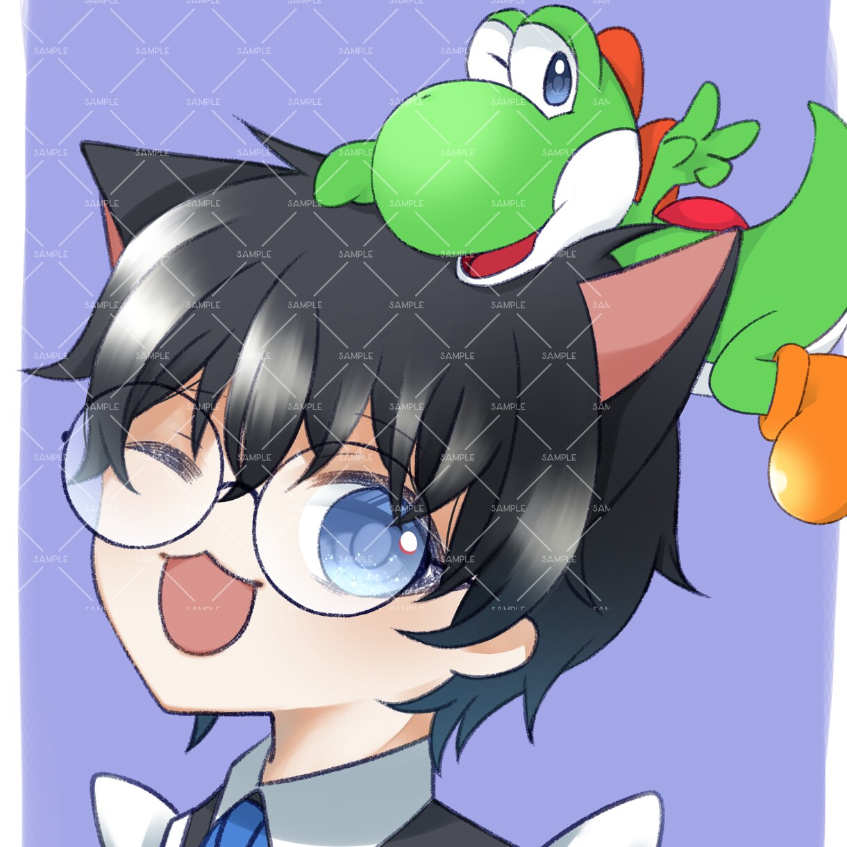 可愛くて目を引くアイコンを描きます TwitterやYouTubeなどのアイコンに イメージ5