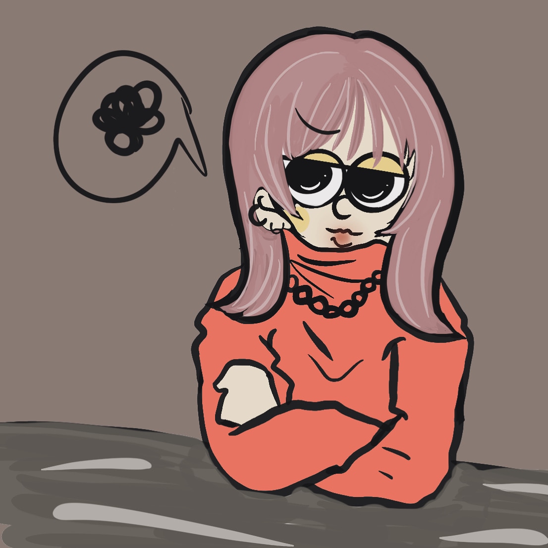 インスタ等で使える韓国風やポップ画描きます 横顔と後ろ姿とポップ画を描く人です。 イメージ2