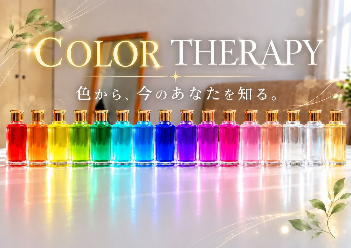 4本のカラーボトルで今のあなたを読み解きます 色を通して、今のあなたにそっと寄り添います イメージ1