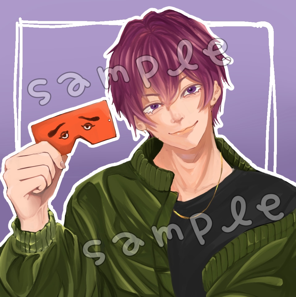 個性的なSNSアイコン用イラスト制作致します ぱっと目を引く貴方だけの個性的なアイコンを制作致します。 イメージ2