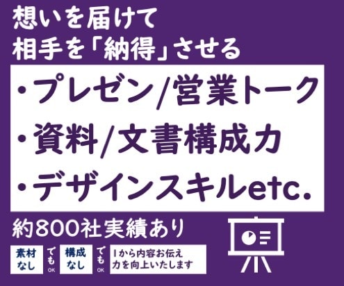 勝負プレゼンを控えるあなたにノウハウを提供します あの人/会社に勝ちたいあなたに特別なプレゼン手法をご提供 イメージ1