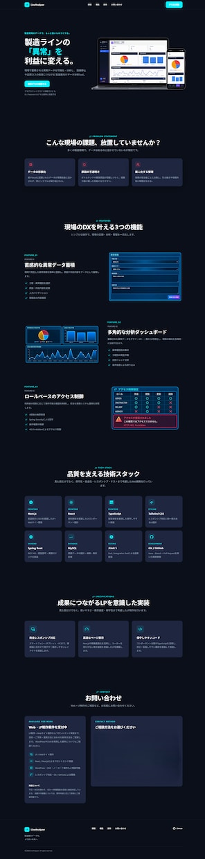 React・Next.jsで高品質LPを制作します レスポンシブ・SEOまで丁寧に対応します イメージ9