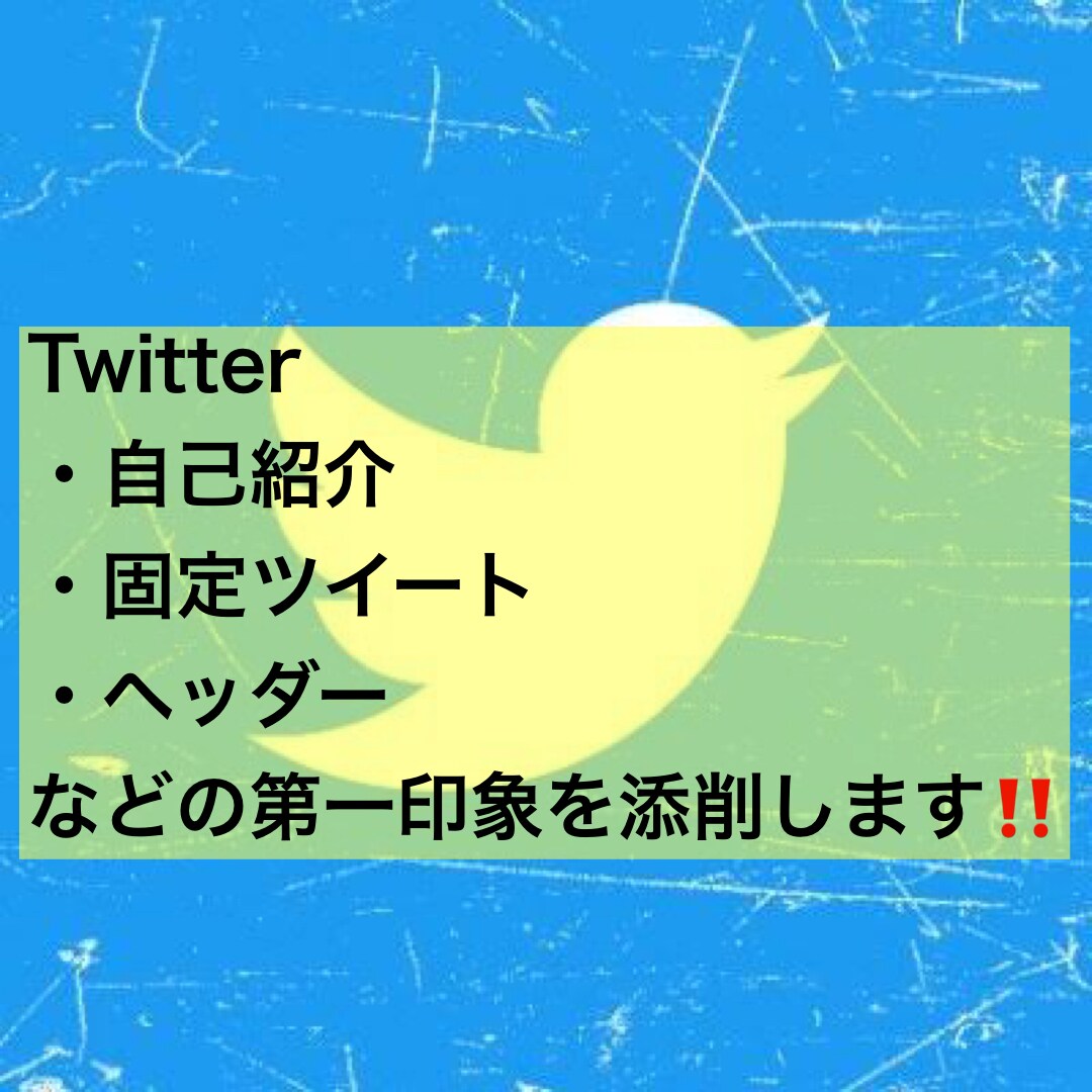 あなたのTwitterアカウントを添削します あなたのTwitterアカウントの第一印象を添削します！！ イメージ1