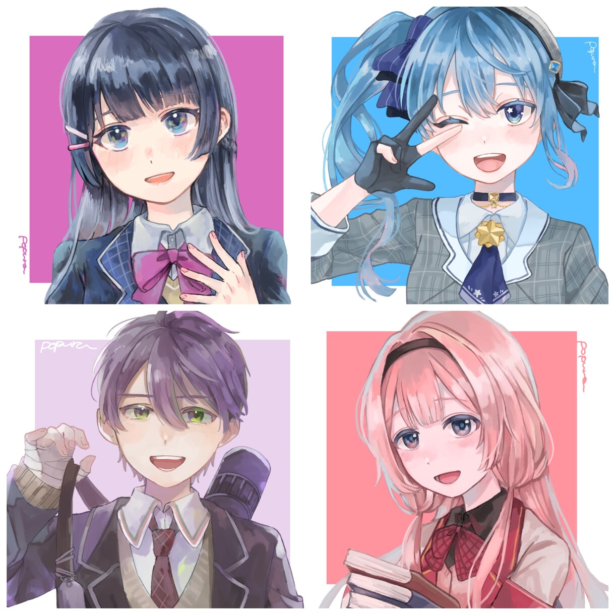 アイコン.歌ってみた.グッズ.一枚絵など描きます 透明感のある雰囲気が得意です！商用利用◎ イメージ4
